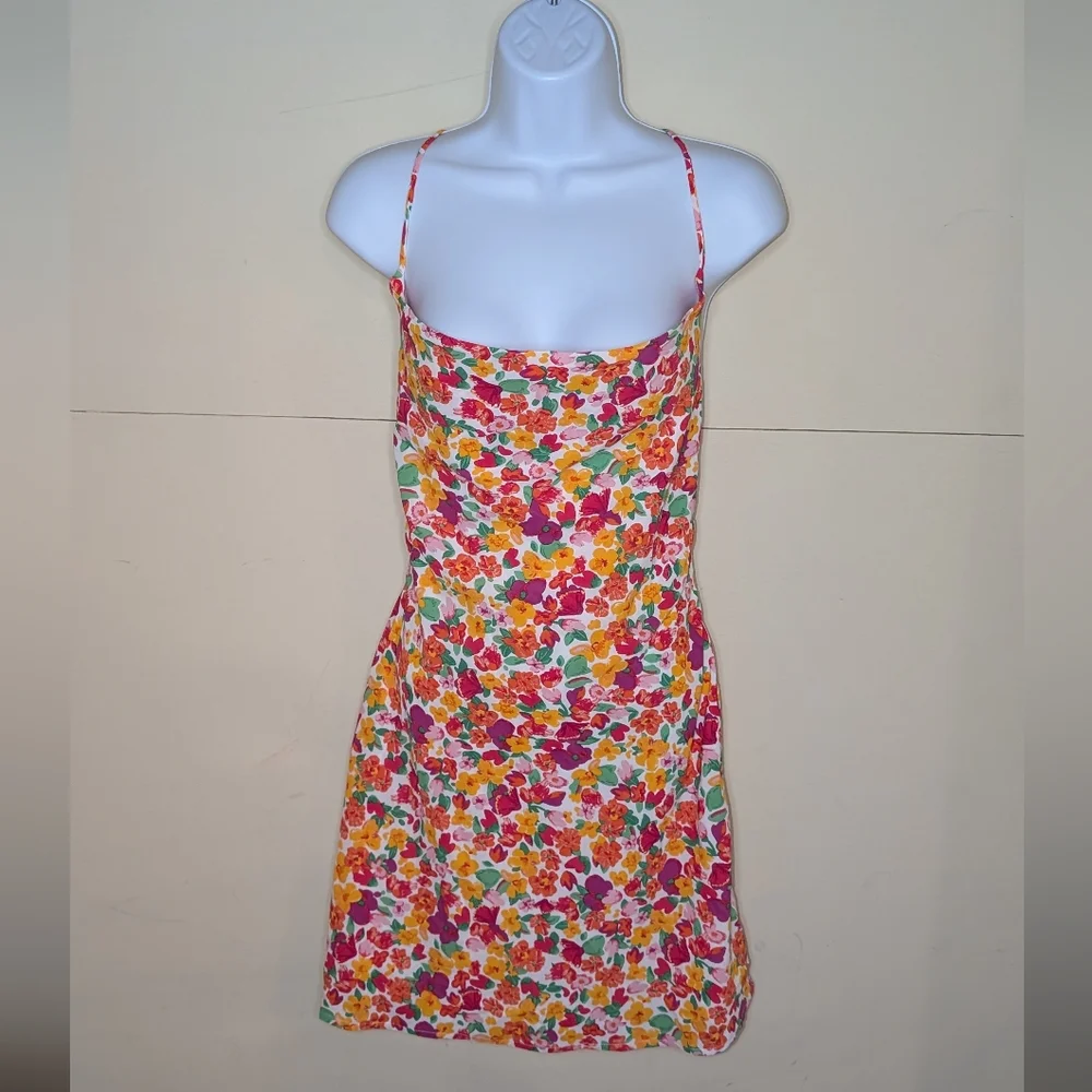 NWT Princess Polly Celena Rainbow Floral Mini Dress - Picture 2 of 9